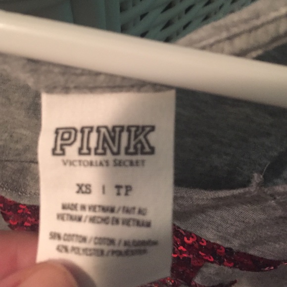 Victoria secret red white and blue sequined tee - Picture 2 of 2