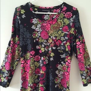 Amber Sun Floral Print Top