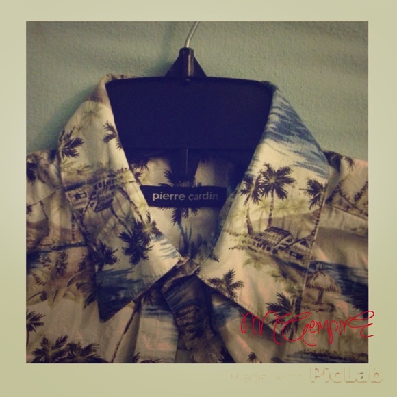 Hwaii inspired button down shirt