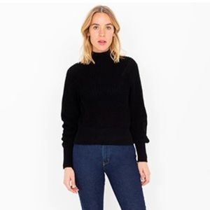 American Apparel black mock neck pullover