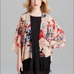 Alythea Floral kimono with fringes. DONATING SOON