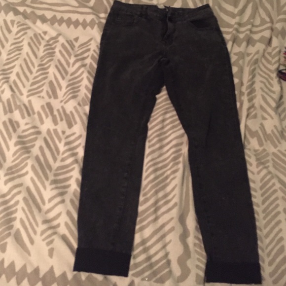 Black/Charcoal skinny Jeans