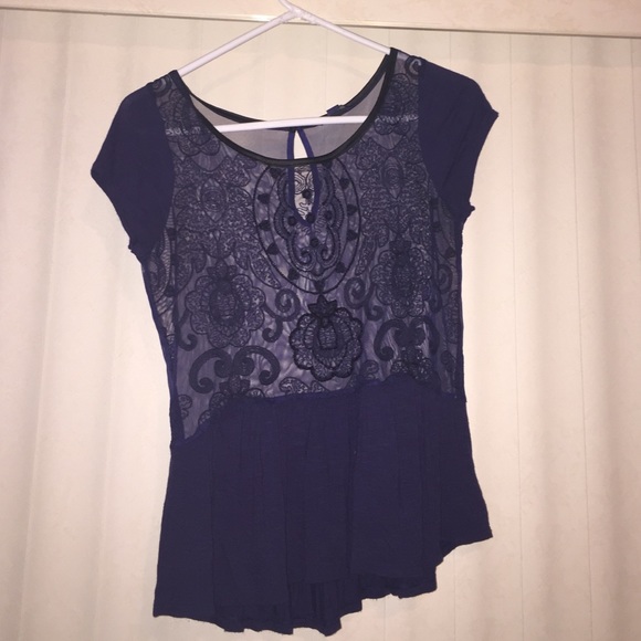 American Eagle sequin see through top - Picture 1 of 3