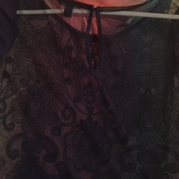 American Eagle sequin see through top - Picture 3 of 3