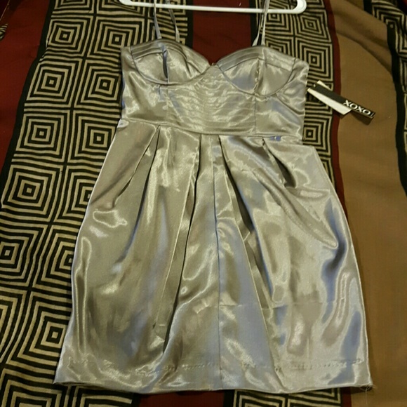 NWT SILVER DRESS - Picture 1 of 1
