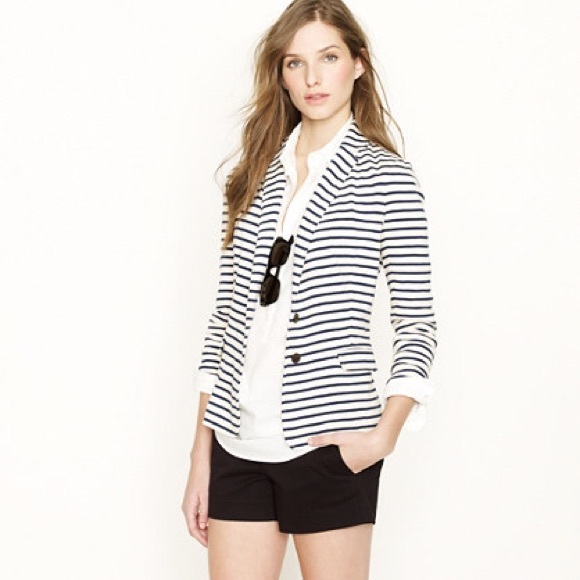 EUC J. Crew Stripe Blazer