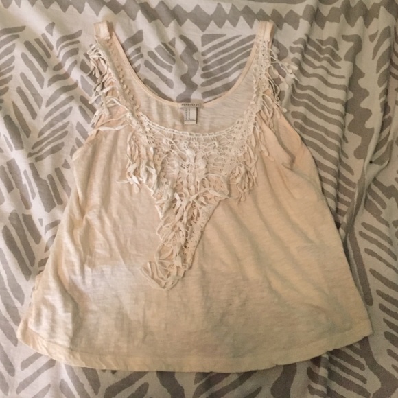 Tank top mesh floral shirt