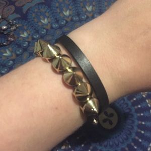 Urban Outfitters Black and Gold Studded Wrap