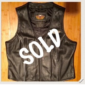 Harley Davidson Leather 100th Anniversary Vest