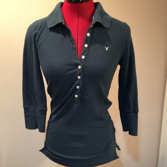 American Eagle Outfitters fitted polo - Picture 1 of 3