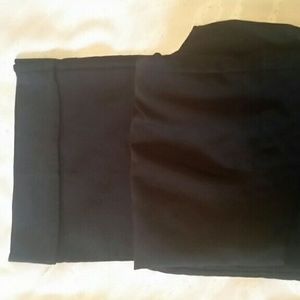 Black semi-stretchy slacks