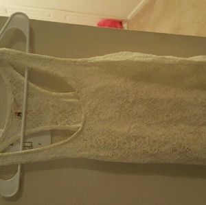 Racerback lace tank - never worn