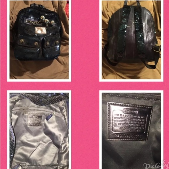 Rare Sequin Coach Backpack!!! main image 6
