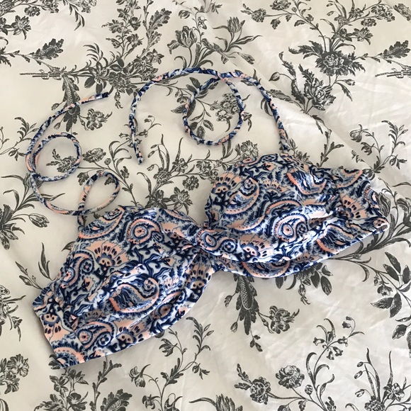 Victoria's Secret Other - Victoria's Secret Cute Blue Bandeau Bikini Top