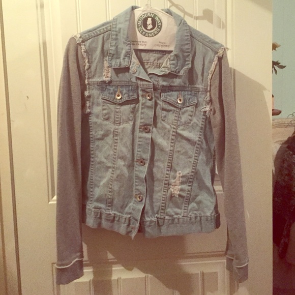 Grey and Denim Jacket - Picture 1 of 1