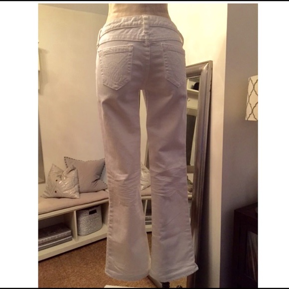 Bebe white jeans