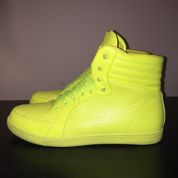 neon yellow high tops