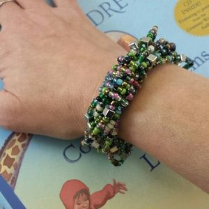 📗GWaC Java Wrapped in Beads Bracelet -Multi-Color