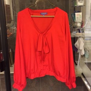 Red blouse