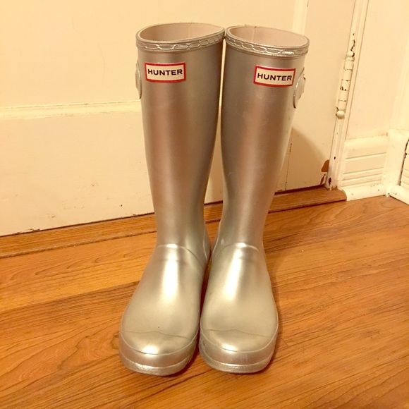 Silver Hunter Rainboots