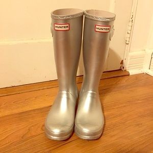 Silver Hunter Rainboots