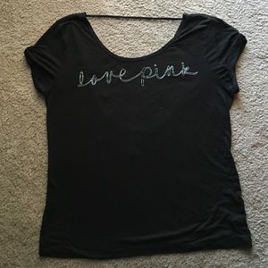 VS Pink t shirt XS-S in black