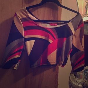 Multicolored Crop top