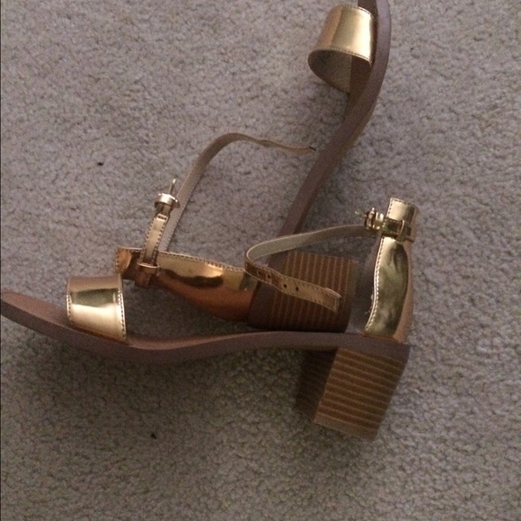 Zara gold sandals