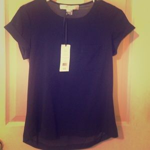 NWT French Connection Polly Plains Tee