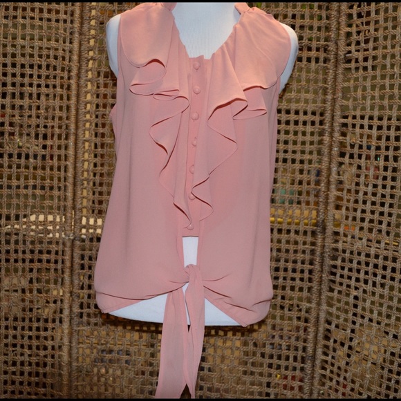 Pale pink business or night out top