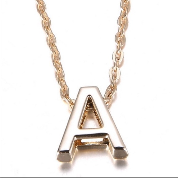 "A" Initial Necklace