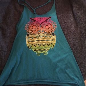 Blue Owl tank top