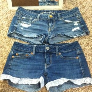 2 American Eagle Jean Shorts