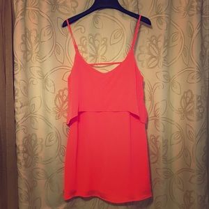 Bright pink/orange dress from Arden B