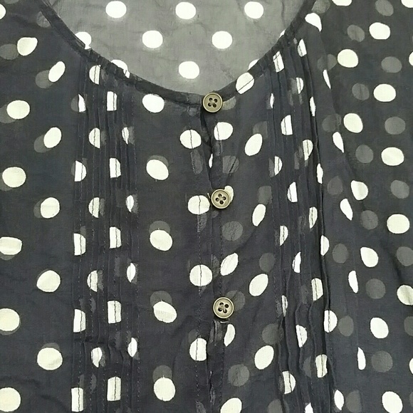 Flowy polka dot j crew blouse - Picture 2 of 3