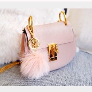 Pink Pom Pom key chain