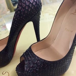 Christian Louboutin Pumps Natural Snake Skin