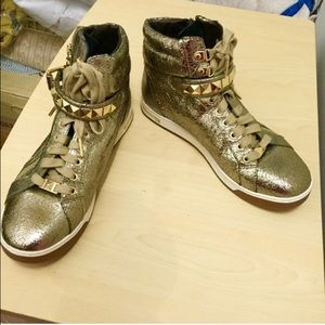 Michael Kors gold high tops