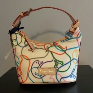 NWT Dooney & Bourke Graphic Duck bucket bag