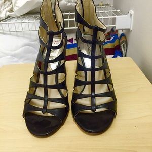 Michael Kors black strappy heels