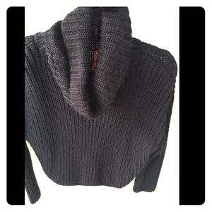 Black knit sweater