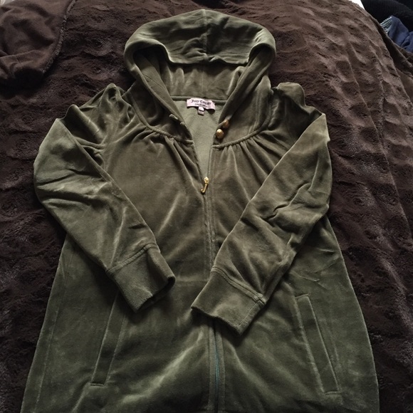 Long Sleeve Juicy Couture Zip Up Hoodie - Picture 1 of 4