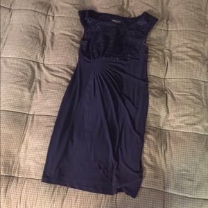 Dark Blue Connected Apparel Semi-Formal Dress