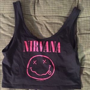 Nirvana Graphic Crop Top | H&M
