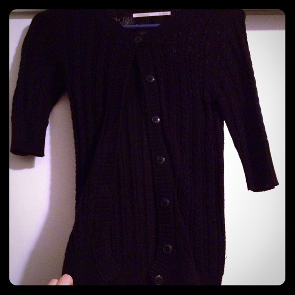 Black cardigan