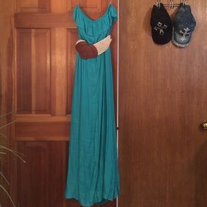 Teal Green Maxi Dress