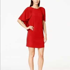 Calvin Klein Batwing Cape dress