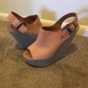 Leather upper Steve Madden Wedges