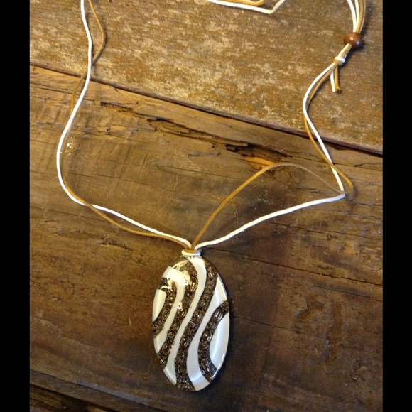 Glass Tribal Aztec style necklace. Fair Trade item