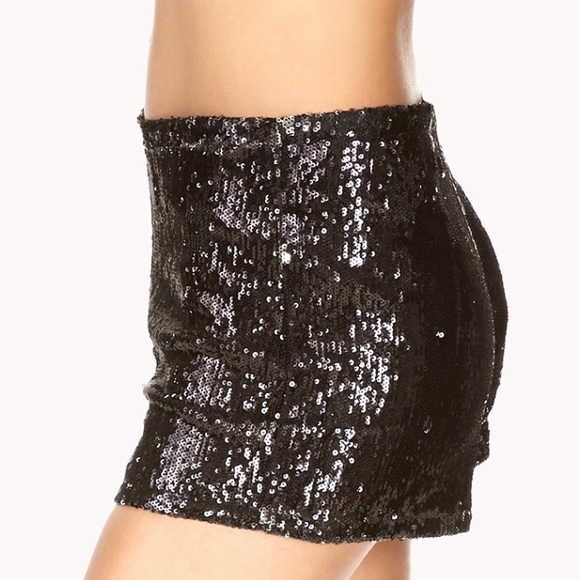 Forever 21 Sequin Shorts - Picture 2 of 4
